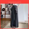 Silk Scarf Wide Leg Suit Pants For Women With High Waist Casual Style Spring Summer