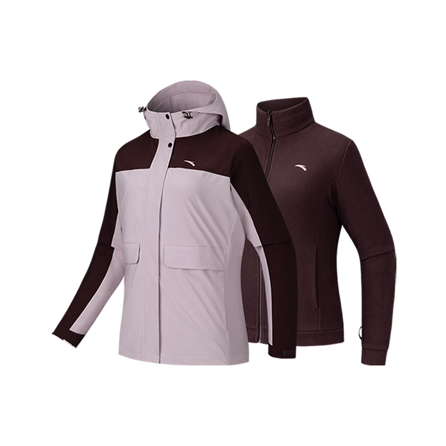 

Anta Casual Simple Versatile Hooded Loose Sports Two-Piece Jacket Women jackets 162547612-2 S