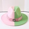 Popular European and American Classic Double-color Wide-brimmed Top Hat Men's and Women's Fashion OL Style Cowboy Hat Jazz Hat