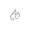 Retro Style Versatile Heart Open Ring for Women