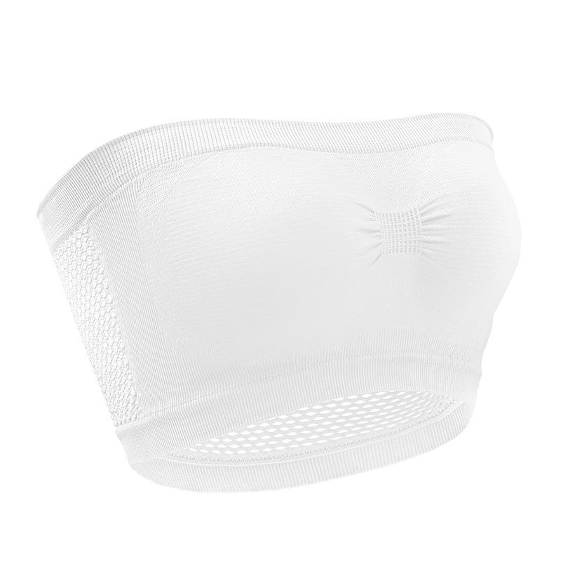 

Большой бюстгальтер без бретелек для верхней и нижней одежды, дышащее женское нижнее белье с цельным обхватом груди XL белый