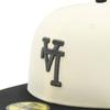 New Era 59FIFTY Los Angeles Dodgers ONSPOTZ LA 7 59Fifty Up Side Down Side MLB Los Angeles Dodgers Cap, Exclusive, Chrome/Satin Black, 1/8 Scale,
