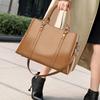 Handbag New Large Capacity Bag Fashion Oil Wax Leather Multi Layer Mom Bag Commuter Shoulder Bag