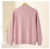 2026 Stylish Knit Qipao Collar Top for Middle-Aged and Elderly Women - Fashionable Autumn/Winter Sweater