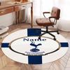 Custom Name Tottenham Hotspur Printed Round Rug Carpet Chair Rug Area Rug Entryway Doormats,for Office Chair Living Room Bedroom Kitchen Room.