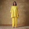 Yellow Cotton Chikankari Co-ord Set