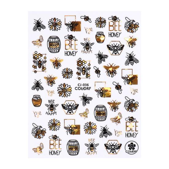 Manicure Decal Easy To Apply Lightweight Paper Black Bronzing Manicure Sticker Decal for