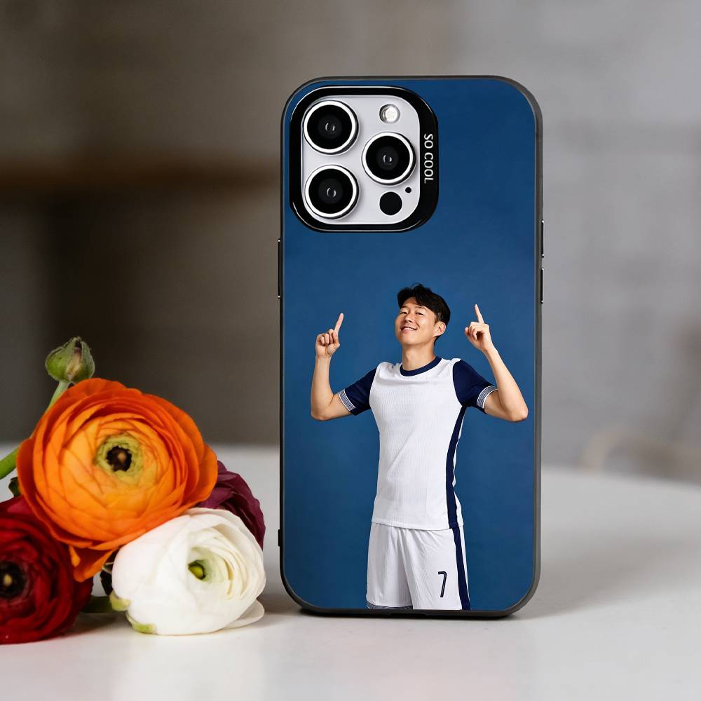 S-Son Heung-min Phone Case For iPhone 17,16,15,14,13,12,11 Plus,Pro Max,XS,Colorful Silver Phone Case Funda Cover
