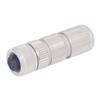 M12 Connector Straight Type 4 Pin IP67 Waterproof Fireproof Flame Retardant Aviation Connector AC50V DC60V