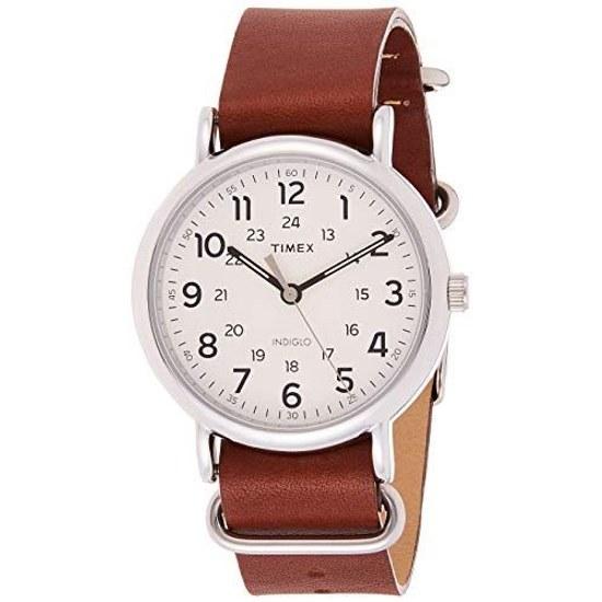 Timex Mens Weekender 40mm Watch T2P495 Year-round Brown
