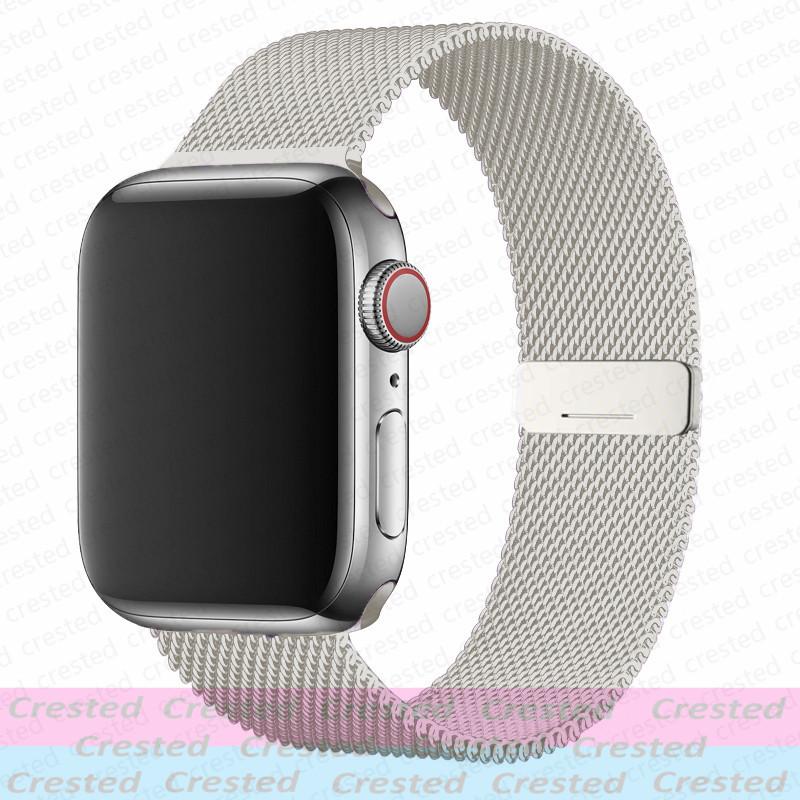 Milanese Loop Strap For Apple Watch Band 44mm 40mm 45mm 41mm 49mm 42mm 38mm Correa Bracelet iWatch Series 3 6 Se 7 8 9 5 Ultra 2