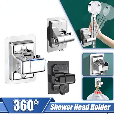 Βάση Ντους ° Ρυθμιζόμενη Επιτοίχια Βάση Ντους Αυτοκόλλητη Βάση Χειρός για Κεφαλή Ντους Αξεσουάρ Μπάνιου