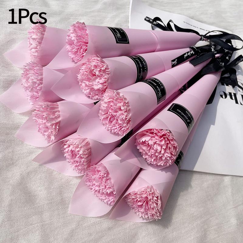 Artificial Soap Rose Bouquet Little Bear Soap Flower Diy Flower Bouquets Wedding Mother'S Day Valentine'S Day Gift Souvenirs
