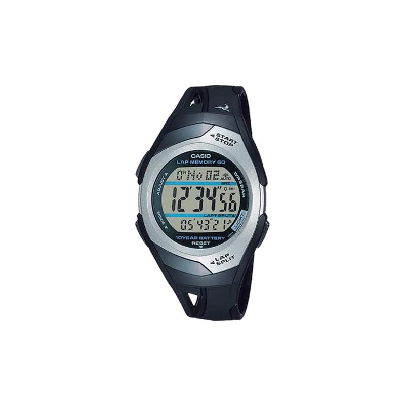 Casio YOUTH series - disc digital display, retro fashion, simple classic, solar step counter, waterproof and shockproof, quartz STR-300CJ-1JH серый