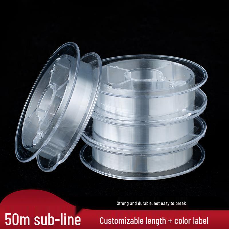 50m No-Kink Taiwan Fishing Line Leader, Main Nylon Fishing Line 1.2