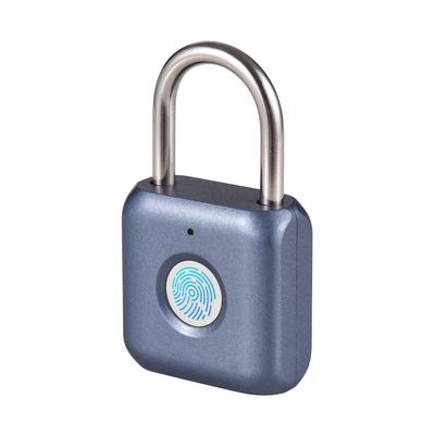 Mini-Fingerabdruck-Vorhängeschloss, wiederaufladbares USB-Fingerabdruckschloss, 20 Fingerabdrücke, IPX2 spritzwassergeschützt