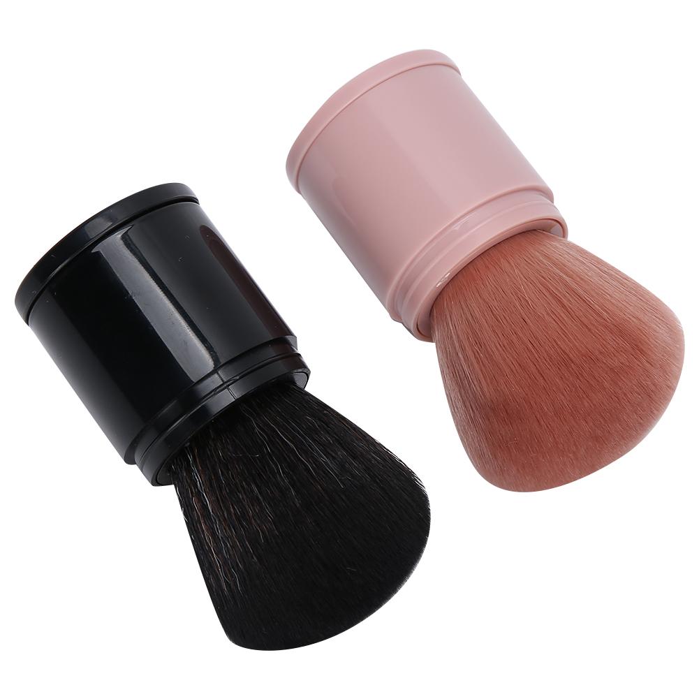 2Pcs Powder Blush Brush Professional Retractable Contour Powder Face Brush Loose Powder Brush