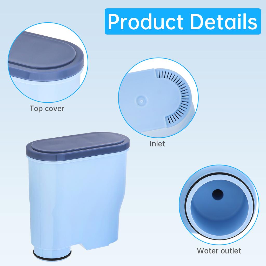 CA6903 Wasserfilter 2er-Pack Kompatible Anti-Kalk-Wasserreinigungs-Kartusche Langlebiger Ersatz