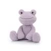 Apricot Lamb Purple Velvet Frog Plush Toy for Kids, Soft and Cute, Fluffy Purple Velvet Frog for Girls and Boys, 23cm
