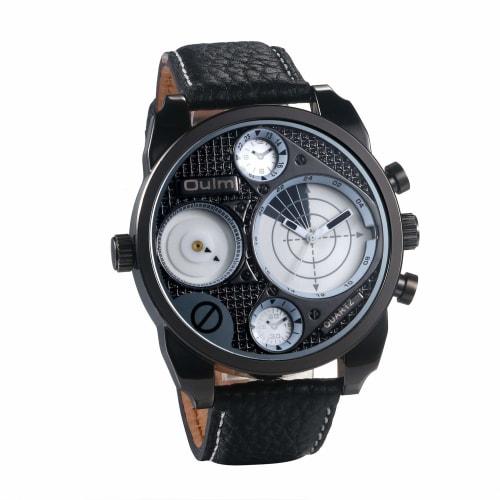 

JEWELRYWE Men s Watch with Leather Strap, Popular, Waterproof, Analog, Stylish Quartz Movement, Business, Casual, Fashion Accessory, Birthday, Christm