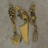 Skeleton Skull Zinc Alloy Cutlery Set Gothic Handle Knife, Fork and Spoon Set Witchy Halloween Tableware for Easter Gifts