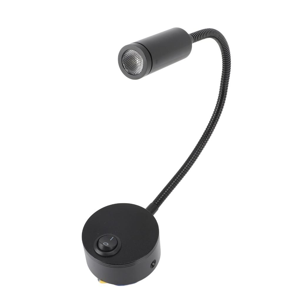 Gooseneck Reading Light Wall Mounted Wall Lamp Easy Installation LED Wall Light Reading