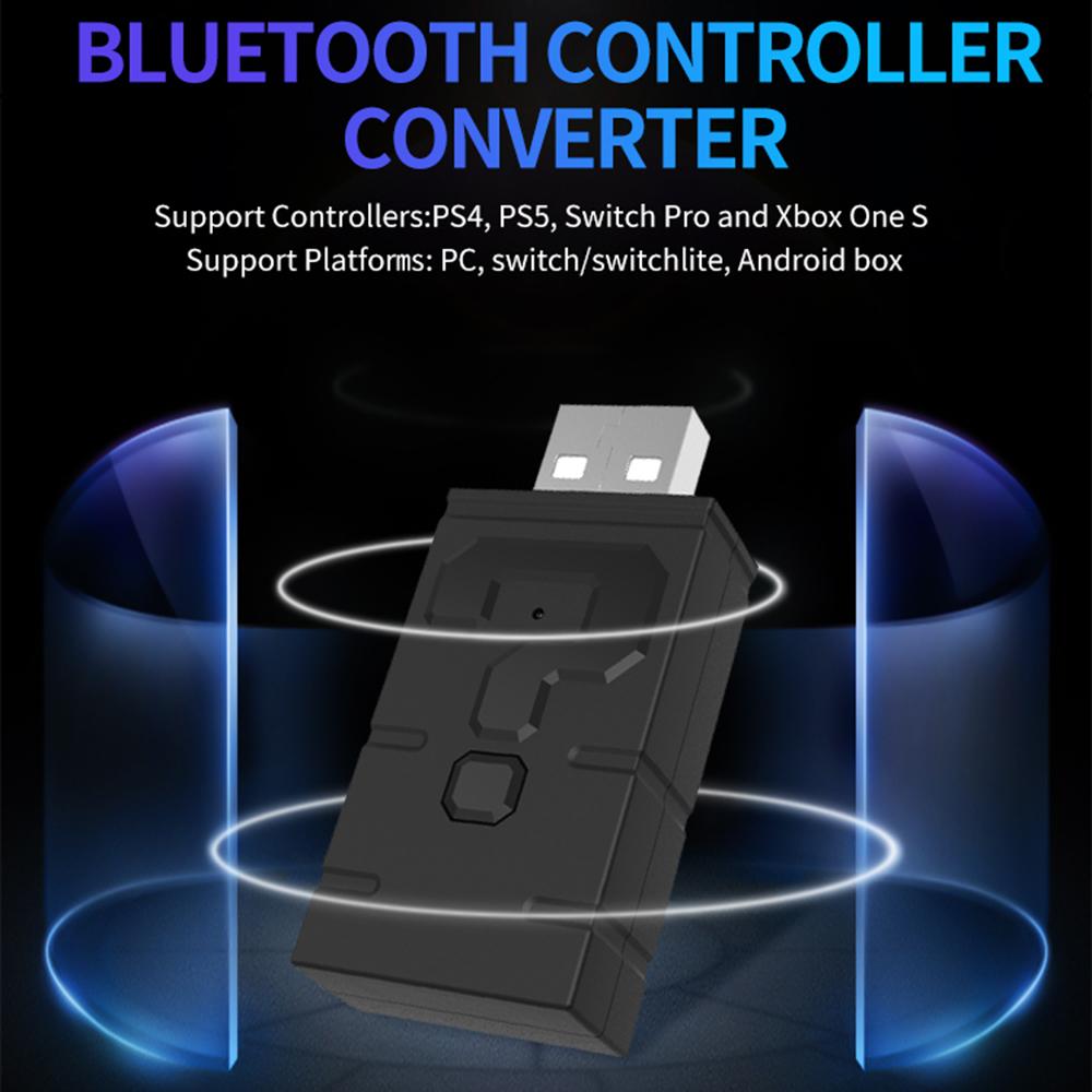 TOPWOLF HS-SW465 For Sony PS5/PS4/Xbox One/Switch Gaming USB Transmitter for Connecting Bluetooth-compatible