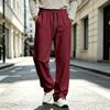 Pantaloni da Jogging Larghi da Uomo a Vita Alta, Vestibilità Larga, Casual, Colorati, per l'Autunno