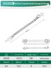 SATA Dual-Ended High-Strength Star Wrench Glasses Repair Tool Set (Sizes 8-10-24)