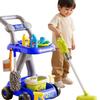 Children's Cleaning Trolley Play Set for Ages 3-6