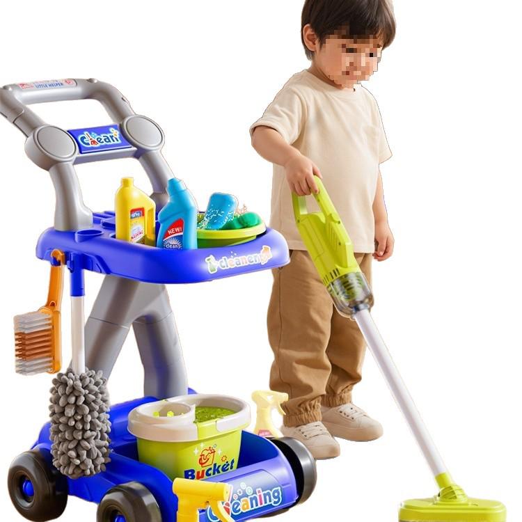 Children's Cleaning Trolley Play Set for Ages 3-6
