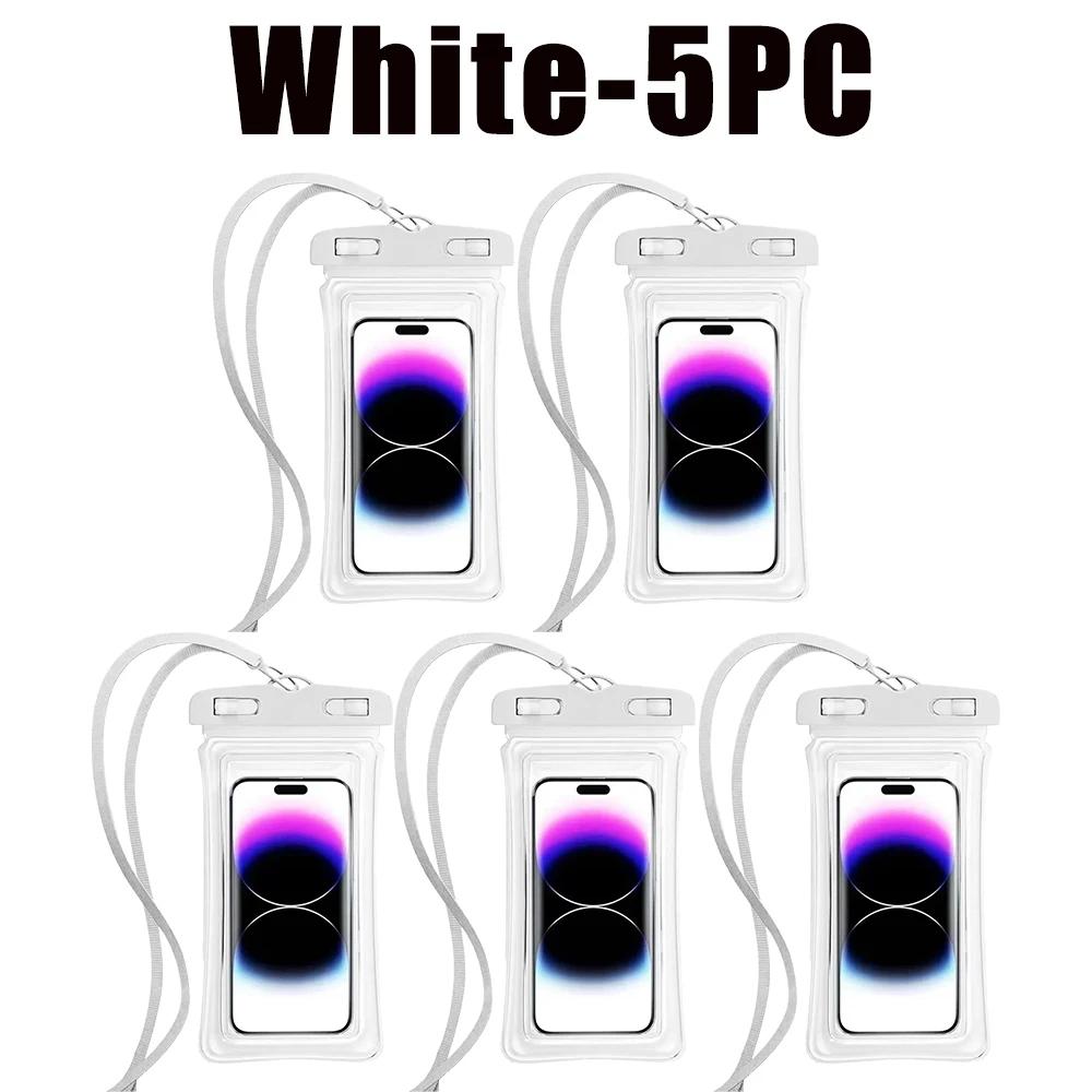 1-30PCS High Quality Universal Waterproof Smartphone Bag Phone Case Floating Waterproof Phone Pouch Bag for Diving Swimming