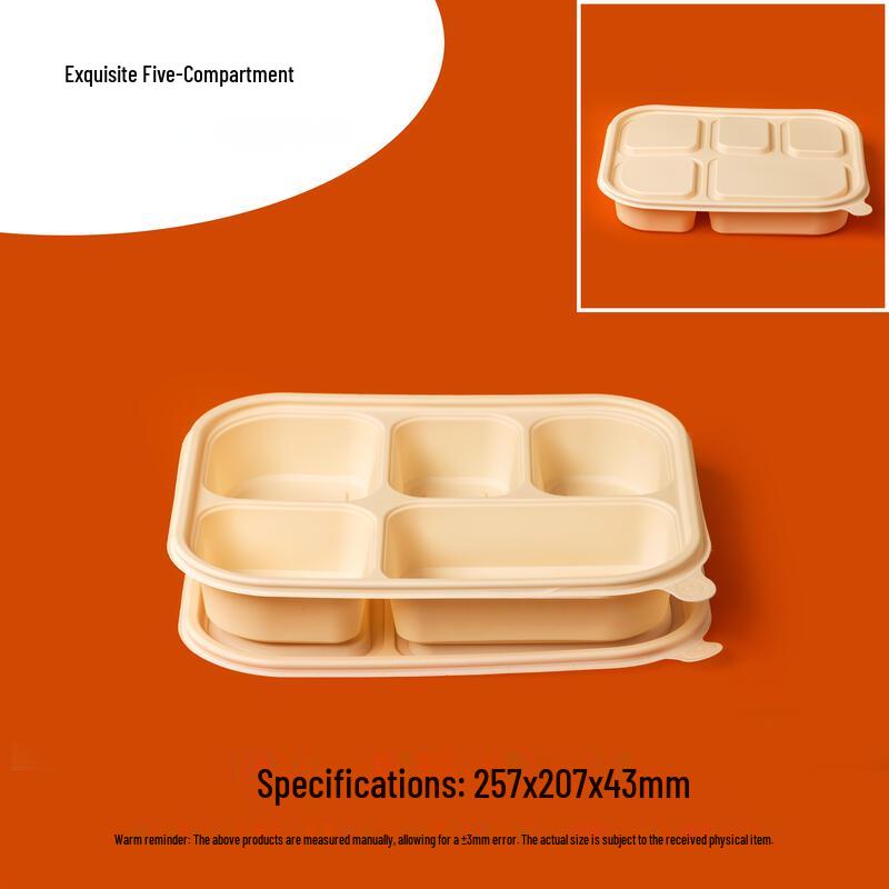 

Eco-Friendly Corn Starch Multi-Compartment Meal Boxes