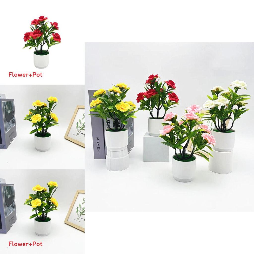 Rose Bouquet Artificial Plant For Home Decor And Wedding Gifts With Realistic Plastic Flowers