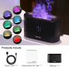 Ultrasonic Aroma Diffuser Air Humidifier Cool Mist Maker Fogger With LED Essential Oil Flame Lamp For Home Office Décor