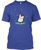 Cute Penguin In Space T Shirt Made In the USA Size S To 5XL