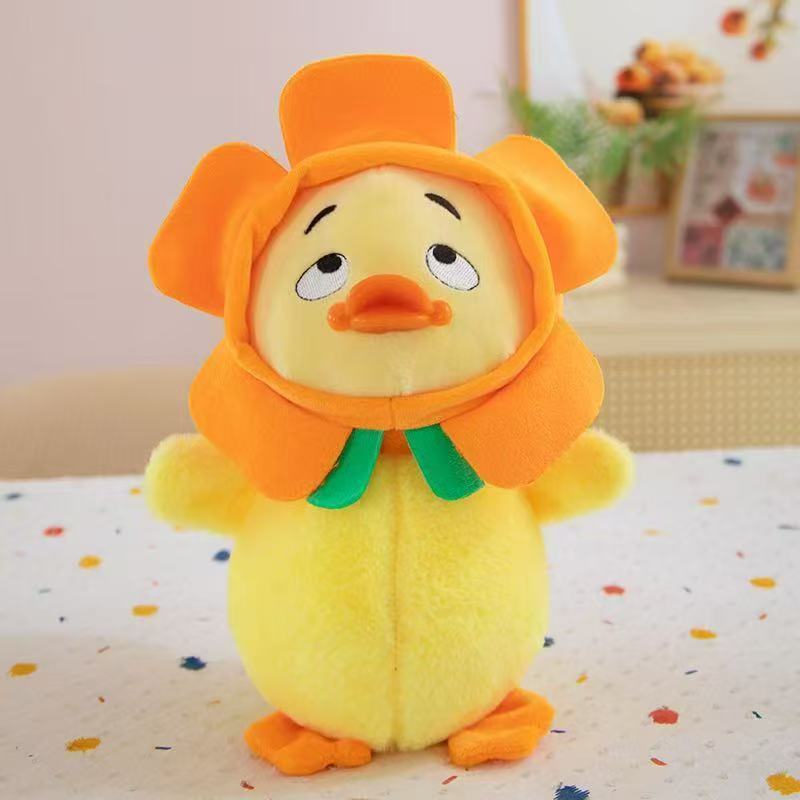 

Cute Cartoon Duck Plush Toy With Pp Cotton Filling For Kids And Gift Giving Sunflower