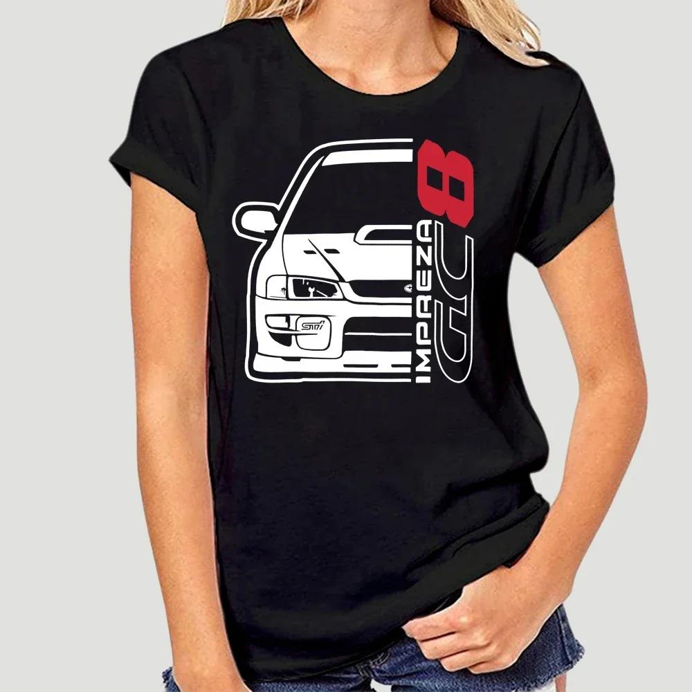 New Men T Shirt Fashion Men Brand Fitness Slim Fit Japan Car Impreza Gc8 T-Shirt Printing Shirt Men Cotton Tees Streetwear 3511X