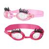 Children Swim Goggles with Eyelashes Waterproof No Leakage Anti-Fog Clear Lens Boys Girls Silicone Swim Goggles Diving Snorkeling Equipment