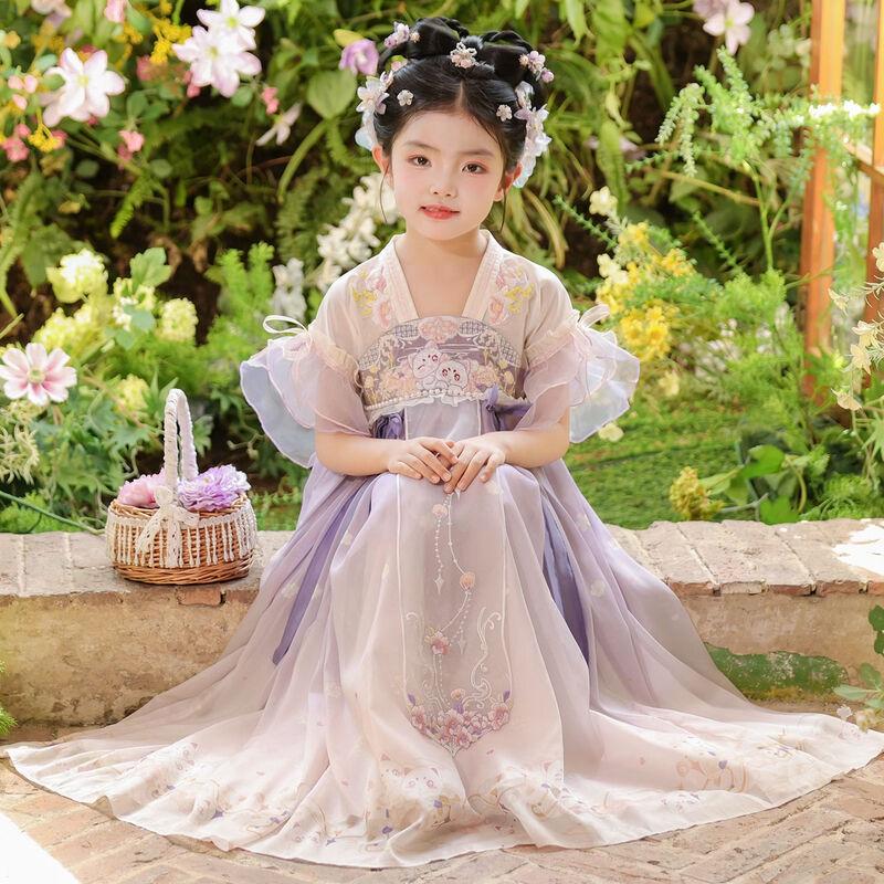 Sommer-Hanfu-Kleid für Mädchen