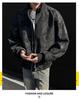 Men's Retro Versatile Stand Collar PU Leather Jacket - Casual and Wear-resistant for Spring and Autumn