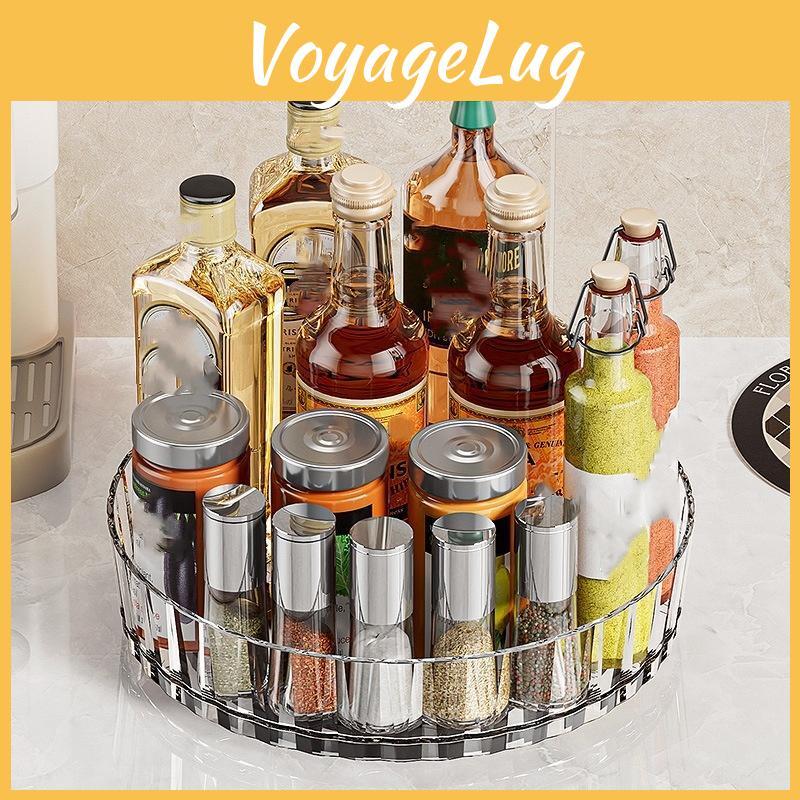 Rack Rotating 360 Spice Tray Storage Swivel Base Kitchen Organiser For Kitchen