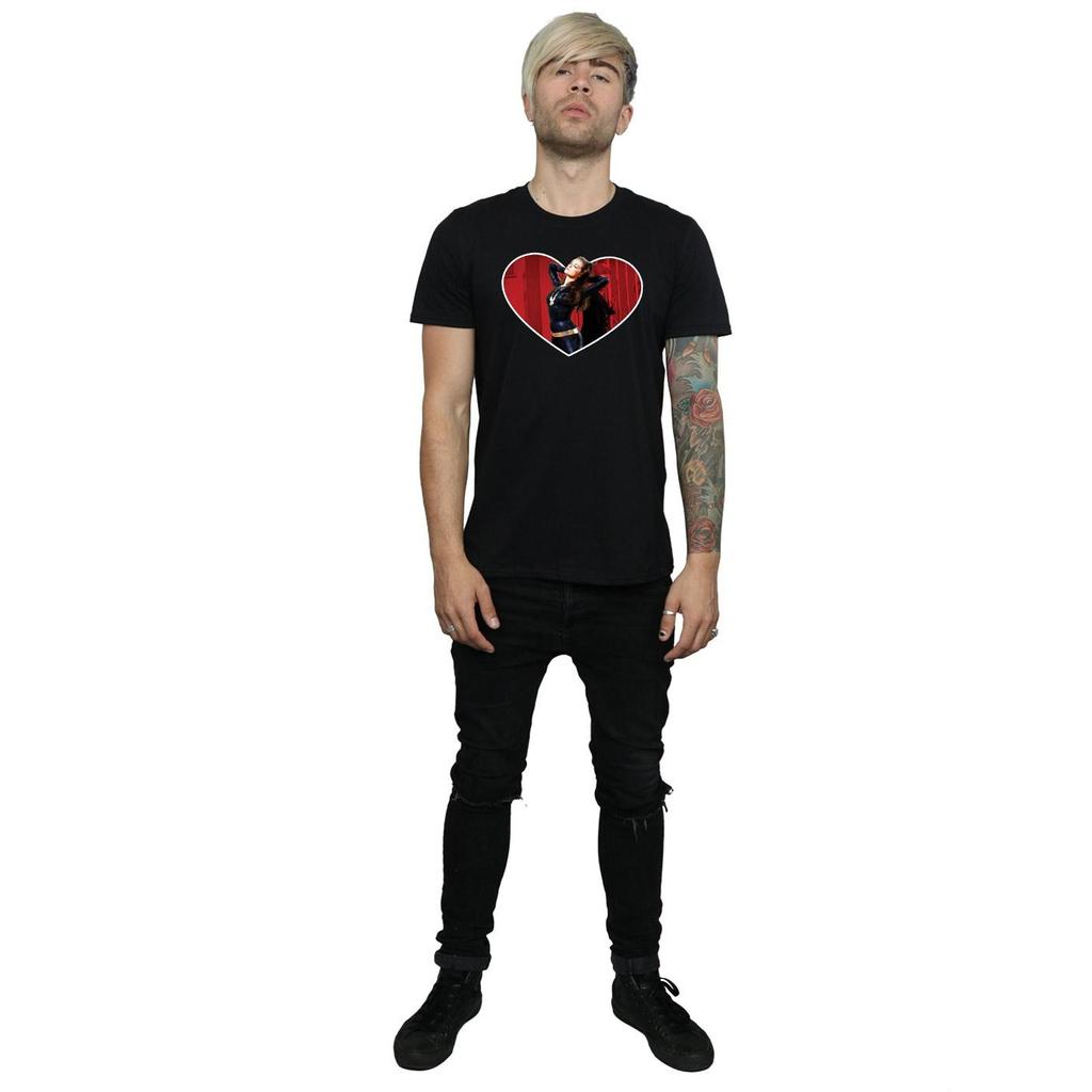 DC Comics Mens Batman TV Series Catwoman Heart T-Shirt