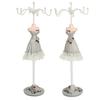 Earrings Necklace Princess Dress Stand Display Iron Mannequin Princess Jewelry Rack Pine Green 1