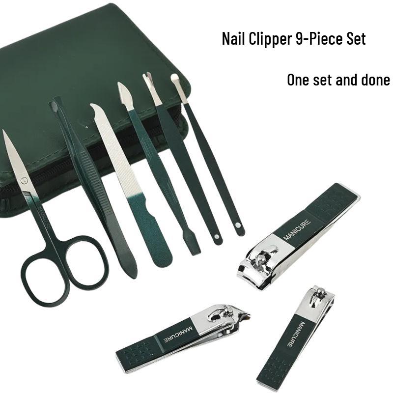 High-End German Stainless Steel Manicure Set: Multi-functional Nail Clippers & Beauty Care Tools