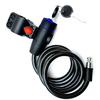 Universal Anti-Theft Bike Bicycle Lock Stainless Steel Cable Coil for Castle Motorcycle Cycle MTB