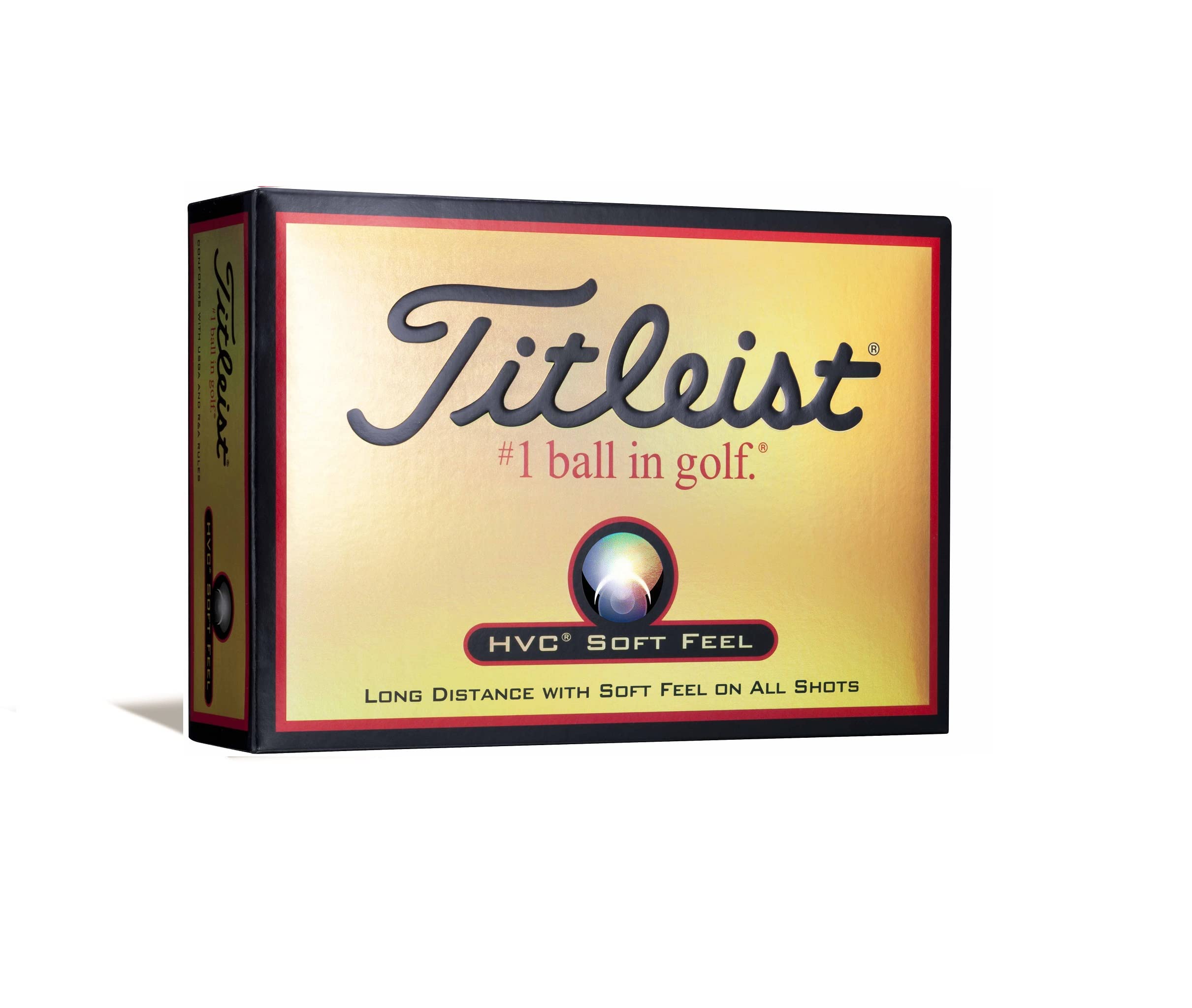 

TITLEIST HVC SOFT FEEL 2-Piece Golf Balls, Pack of 12, White, 1HVSF-J