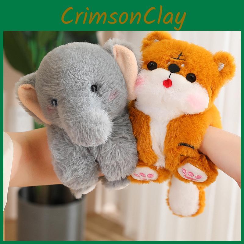 Panda Animal Tiger Rabbit Plush Hand Clap Ring Bracelet Doll Decoration 23cm