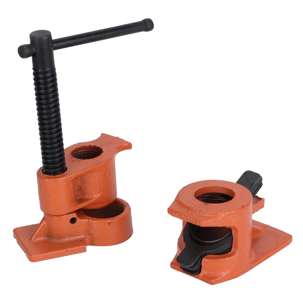 12 Inch Pipe Clamp Jaws Vise Fixture Set Woodworking Tool Kit
