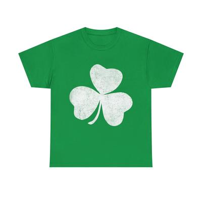 Retro Distressed Shamrock St. Patrick's Day Graphic Tee Shirt